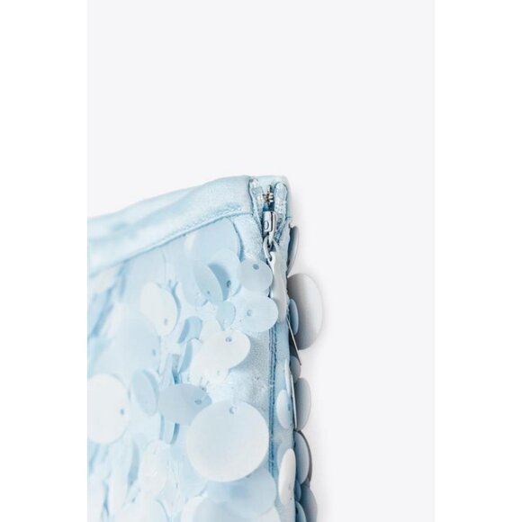 ZARA SEQUINNED MINISKIRT - Picture 7 of 7